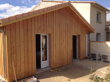 Bardage douglas en couvre joint, Bordeaux, Gironde, Bassin d'Arcachon - 33